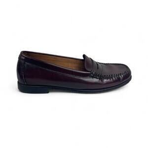 G.H. Bass & Co Weejuns Wayfarer Women Sz 9M Burgundy Leather Penny Loafer Shoes